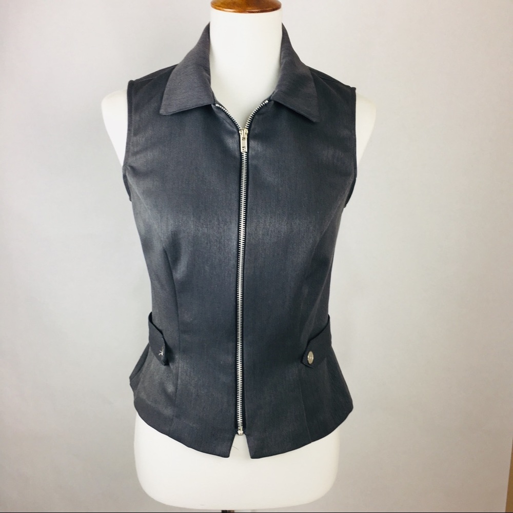 Blonde and Me Gray Vest Juniors Size 9